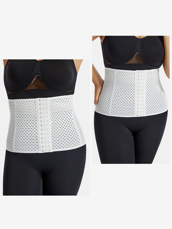 ウエストニッパー 産後ワークアウト お腹周りをコントロールするベルト くり抜きバックサポートコルセット シェイプウェア ブラウン フロントボタン