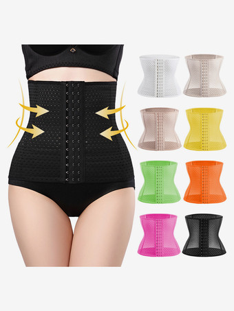 ウエストニッパー 産後ワークアウト お腹周りをコントロールするベルト くり抜きバックサポートコルセット シェイプウェア ブラウン フロントボタン
