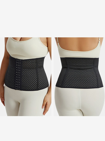 ウエストニッパー 産後ワークアウト お腹周りをコントロールするベルト くり抜きバックサポートコルセット シェイプウェア ブラウン フロントボタン