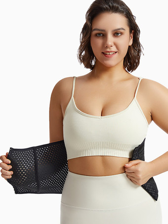 ウエストニッパー 産後ワークアウト お腹周りをコントロールするベルト くり抜きバックサポートコルセット シェイプウェア ブラウン フロントボタン