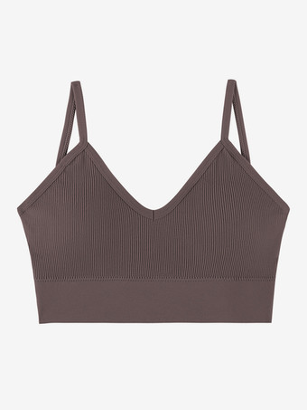 ブラウン シームレス ディープV キャミソール バックレス タンクトップ ワードローブの不具合防止 ストラップレス プラスサイズ ブラ