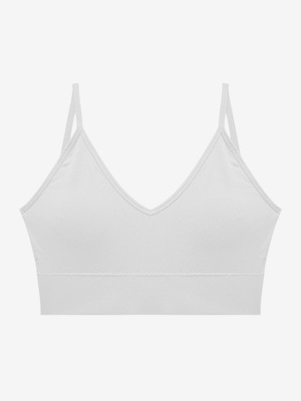 ホワイト シームレス ディープV キャミソール バックレス タンクトップ ワードローブの不具合防止 ストラップレス プラスサイズ ブラ