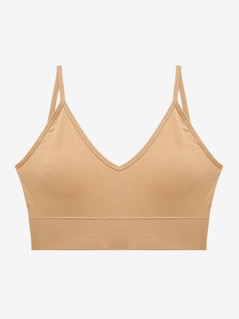 肌色シームレス ディープV キャミソール バックレス タンクトップ ワードローブの不具合防止 ストラップレス プラスサイズ ブラ