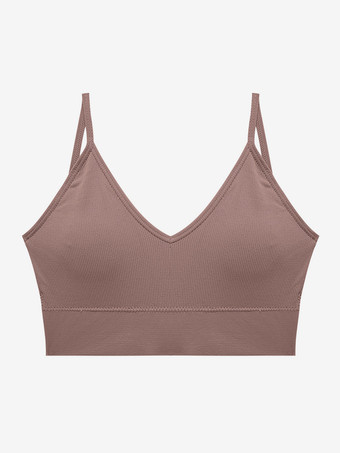 カメオピンクシームレス ディープV キャミソール バックレス タンクトップ ワードローブの不具合防止 ストラップレス プラスサイズ ブラ