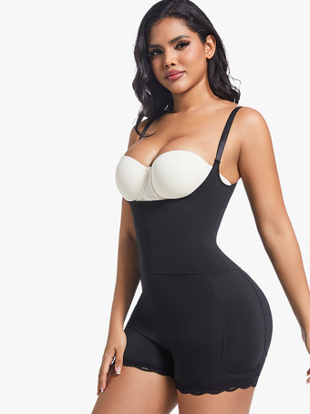 ランジェリー シェイプウェア ヌード ノースリーブ ストラップ フルボディ シェイパー プラスサイズ お腹コントロール バストサポート ボディスーツ ヒップリフト ウエストシンチャー ガードル