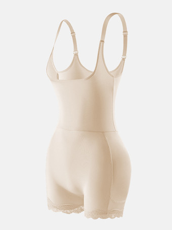 ランジェリー シェイプウェア ヌード ノースリーブ ストラップ フルボディ シェイパー プラスサイズ お腹コントロール バストサポート ボディスーツ ヒップリフト ウエストシンチャー ガードル