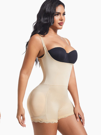 ランジェリー シェイプウェア ヌード ノースリーブ ストラップ フルボディ シェイパー プラスサイズ お腹コントロール バストサポート ボディスーツ ヒップリフト ウエストシンチャー ガードル