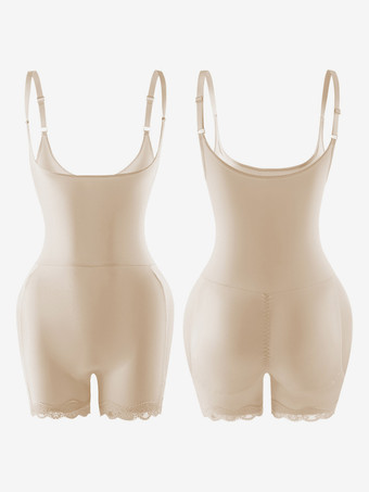 ランジェリー シェイプウェア ヌード ノースリーブ ストラップ フルボディ シェイパー プラスサイズ お腹コントロール バストサポート ボディスーツ ヒップリフト ウエストシンチャー ガードル