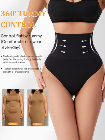 ランジェリー シェイプウェア ブラック 産後用Tバック ボディスーツ シームレス ハイウエスト シェイパー お腹周りをコントロール ヒップアップ プラスサイズ リカバリーガードル