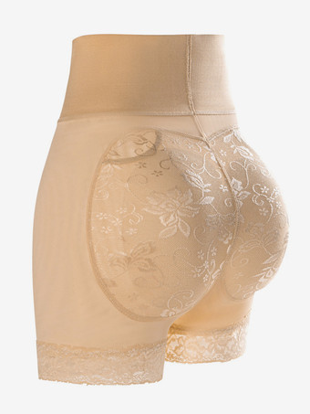 肌色ランジェリー シェイプウェア ブラック プラスサイズ ヒップアップ シェイプアップショーツ ハイウエスト お腹コントロール パッド入りヒップ カーヴィーシルエット