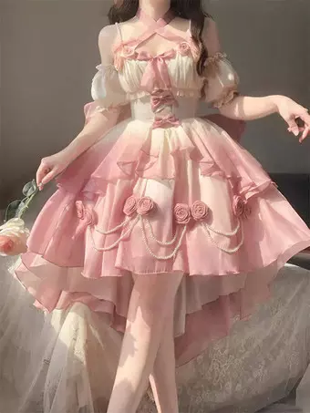 ゴスロリ王子ファッション リボン 長袖 ブラウス シャツ 前売り