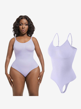 ラベンダーカラーランジェリー シェイプウェア コーヒーブラウン ノースリーブ ストラップ ネック 産後リカバリー フルフィギュアサポート 内蔵バストリフト 上向きサポート シームレスお腹コントロール