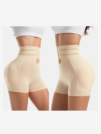 プラスサイズ 調節可能 シェイプアップショーツ レディース フックアイウエスト 取り外し可能ヒップパッド 曲線美ヒップリフト