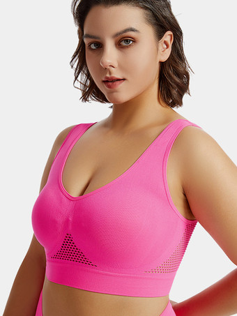 オープンバックヨガブラ 薄手 パッドなし ワイヤレス リフティングフィット プラスサイズ セクシー メッシュ ワークアウト クロップトップ