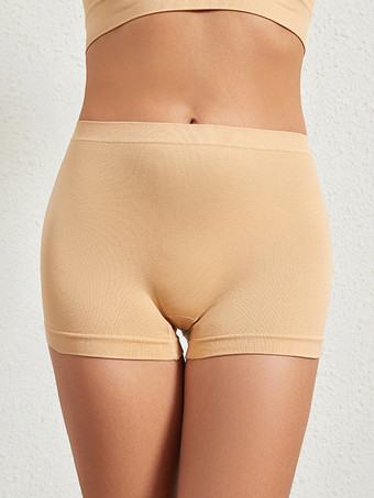 肌色目に見えない安全ショーツ。シームレスで滑りにくく、衣服の不具合を防ぐ。アウターとしても着用できる軽量バイカーショーツ。