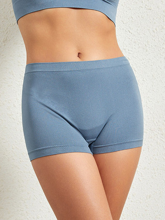 ブルー 目に見えない安全ショーツ。シームレスで滑りにくく、衣服の不具合を防ぐ。アウターとしても着用できる軽量バイカーショーツ。