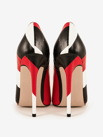 ハイヒールパンプス レディース ポインテッドトゥ スティレットヒール スリッポンヒール