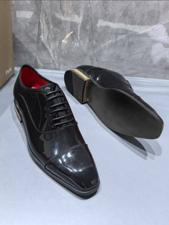 Zapatos de vestir para hombre con punta cuadrada y punta de ala para boda y fiesta.