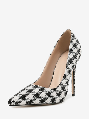 レディース ハイヒール ポインテッドトゥ スリッポン パンプス ドレスシューズ