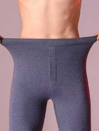 メンズ 暖かいコットンパンツ フリース裏地 サーマルパンツ ユニセックス レギンス