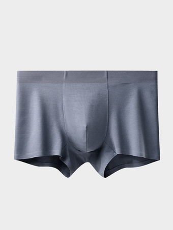 ダークグレー メンズ下着 100%コットン 柔らかく通気性のあるシームレスコットンボクサーブリーフ