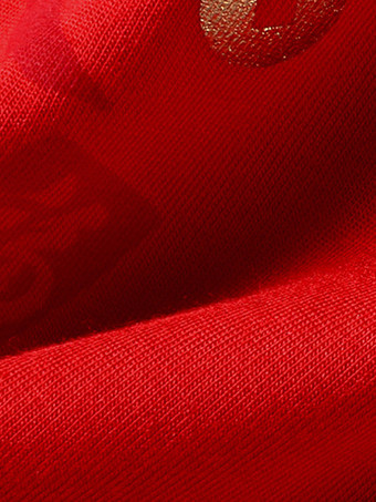 メンズ シームレス レッド ボクサーブリーフ プリント ミッドライズ 3枚組トランクス