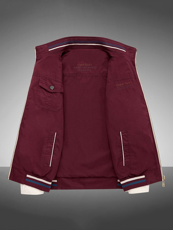 メンズコットンジャケット スタンドカラー カジュアル ワークウェア 耐久性 マルチポケット アウターウェア