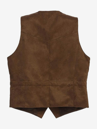 メンズスーツベスト Vネック スリムフィット カジュアル スエード ビジネス ノースリーブジャケット