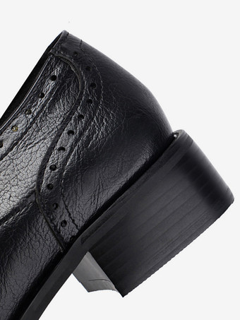 レディースオックスフォードシューズ ラウンドトゥ レースアップ カジュアルシューズ