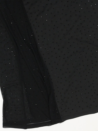 シースルーサイドスパンコールノースリーブボディコンマキシパーティードレス（レディース）2026