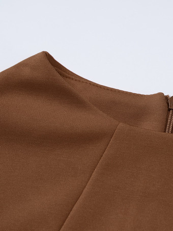 Mini abito aderente minimalista a maniche lunghe per donna 2026