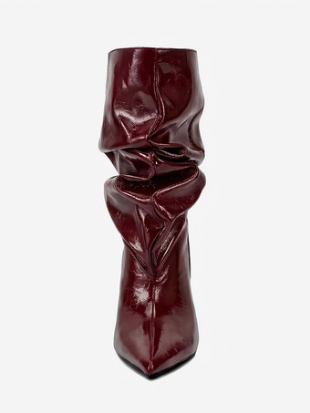 Botines de mujer con punta puntiaguda y tacón de cuña