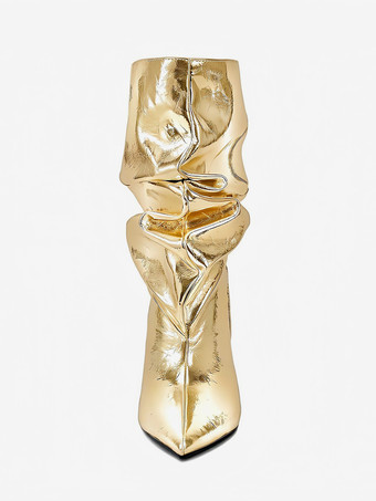 Botines de mujer con punta puntiaguda y tacón de cuña