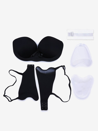 Lencería Pasties Formal Noche Poliéster Triángulo Nude Lift Push Up Sujetador Sin Tirantes