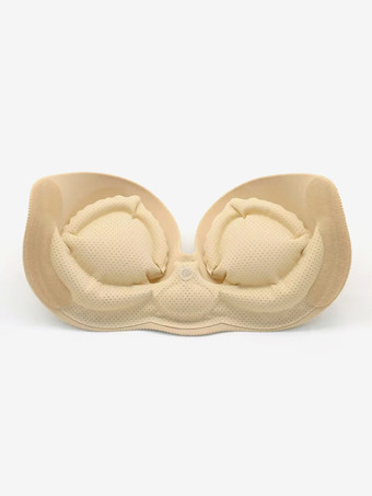Lencería Pasties Formal Noche Poliéster Triángulo Nude Lift Push Up Sujetador Sin Tirantes