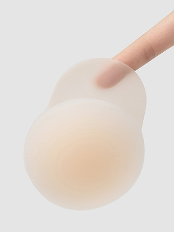 Cubrepezones adhesivos invisibles de PVC con forma de triángulo y cobertura total.