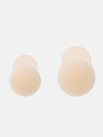 Cubrepezones adhesivos invisibles de PVC con forma de triángulo y cobertura total.