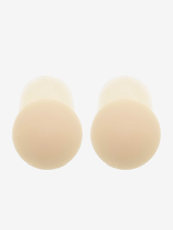 Color nude  Cubrepezones adhesivos invisibles de PVC con forma de triángulo y cobertura total.