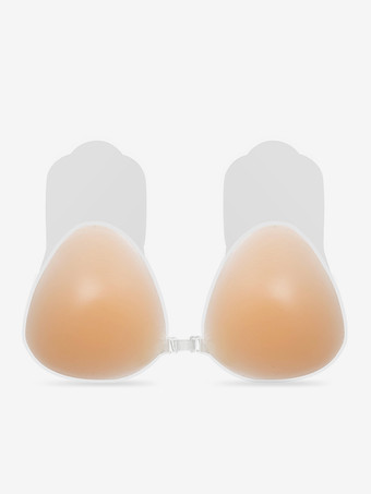 Copricapezzoli invisibili con ferretto in viscosa a triangolo con paillettes color carne