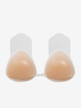 NudoCopricapezzoli invisibili con ferretto in viscosa a triangolo con paillettes color carne