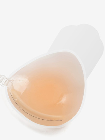 Copricapezzoli invisibili con ferretto in viscosa a triangolo con paillettes color carne