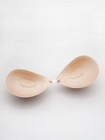 Cubrepezones invisibles con realce sin tirantes de acrílico y color piel.