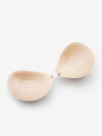 Cubrepezones invisibles con realce sin tirantes de acrílico y color piel.