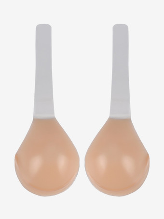 Cubrepezones adhesivos invisibles con realce y triángulos color piel