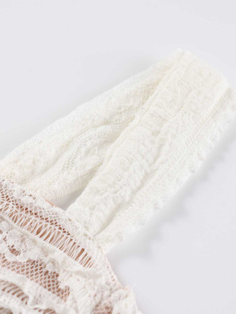 Abito lungo senza maniche in pizzo a sirena con dettaglio bustier per donna 2026