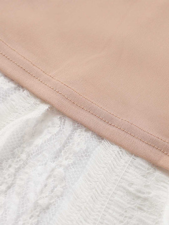 Abito lungo senza maniche in pizzo a sirena con dettaglio bustier per donna 2026