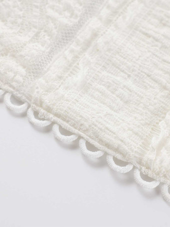 Abito lungo senza maniche in pizzo a sirena con dettaglio bustier per donna 2026