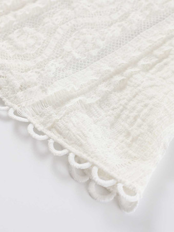 Abito lungo senza maniche in pizzo a sirena con dettaglio bustier per donna 2026