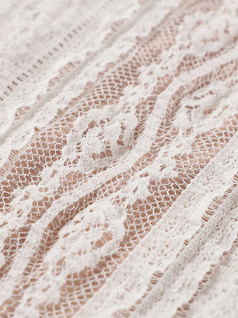 Abito lungo senza maniche in pizzo a sirena con dettaglio bustier per donna 2026