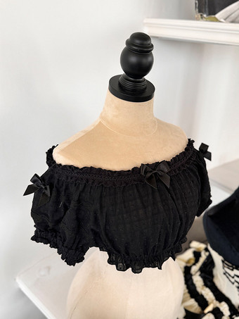 スイートベージュの半袖ポリエステルトップス